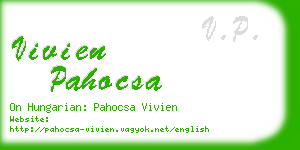 vivien pahocsa business card